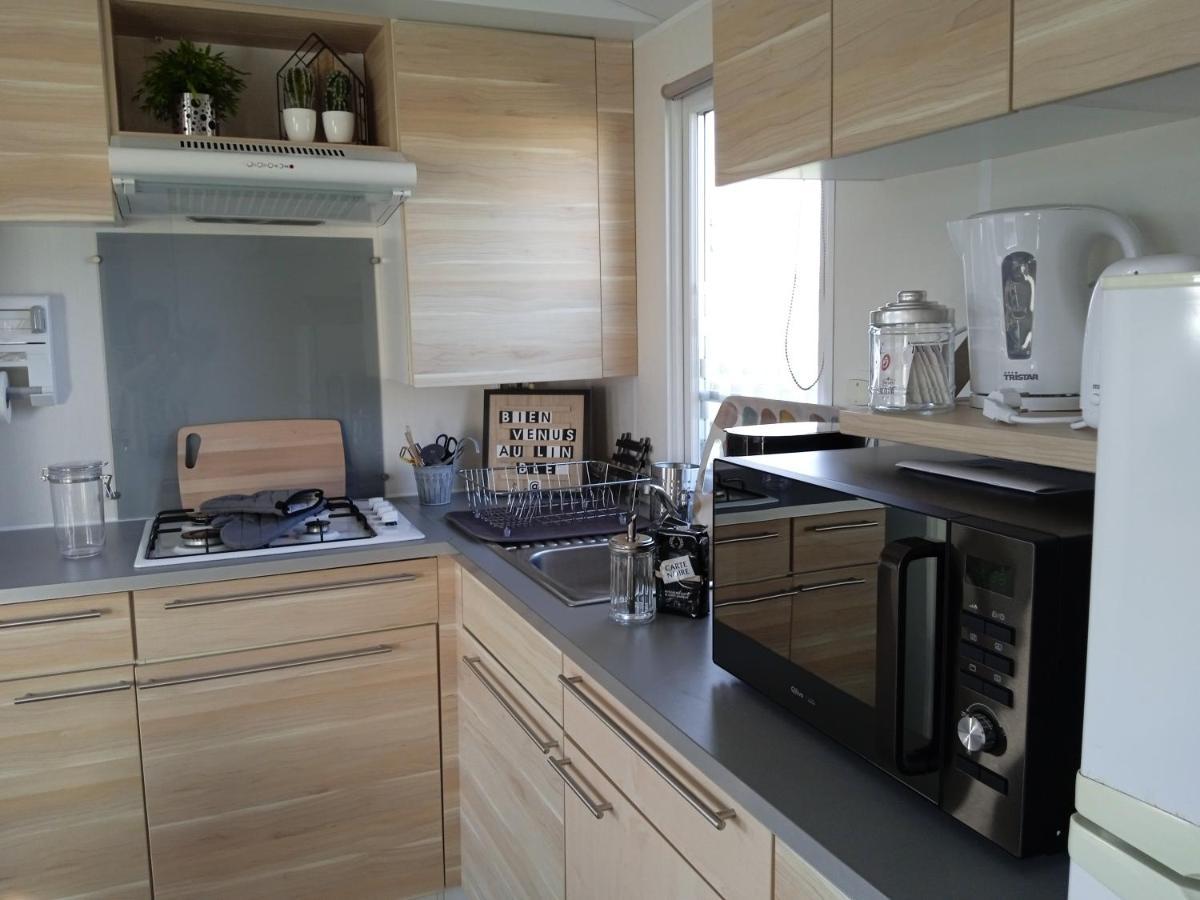 Biville-sur-Mer Mobil Home-Les Lins Bleus מראה חיצוני תמונה