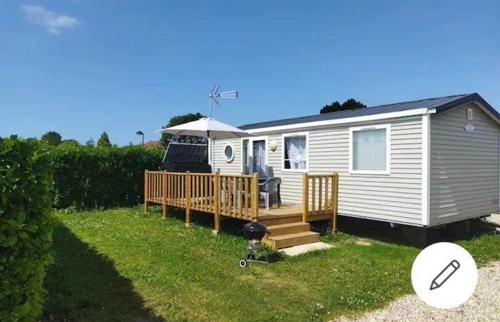Biville-sur-Mer Mobil Home-Les Lins Bleus מראה חיצוני תמונה